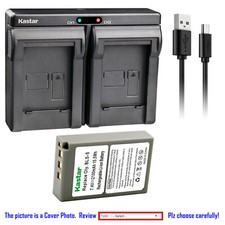 Kastar Battery Dual USB Charger for Olympus BLS-5 Olympus OM-D E-M10 Mark III