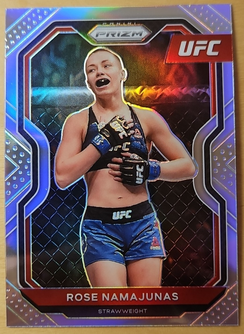 2021 Panini Prizm UFC Rose Namajunas 37 Silver Prizm "Thug Rose"