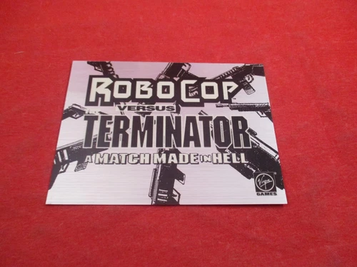 Robocop vs. The Terminator Virgins Games Sega Genesis SNES Promo Sticker