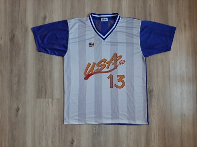 USA 1990 National Team Basketball  Jersey Mesh Majestic Training  # 13
