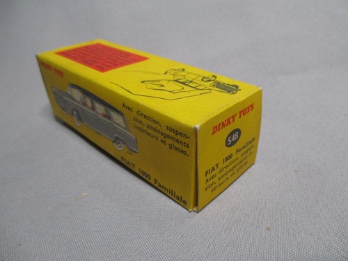 DV4148 DINKY TOYS FR FIAT 1800 FAMILIALE ECH 1/ 43 REF 548 EN BOITE - Bild 10 von 11
