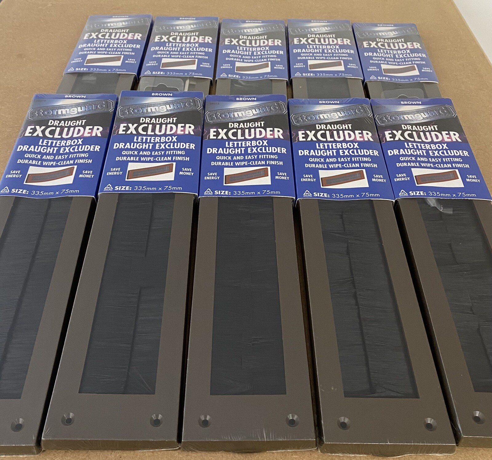 Joblot 10 X Stormguard Letterbox Draught Excluders Save Energy