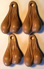 COMBO Truck Nutz Bumper Balls Bull Nuts Four 2 inch tall Nutz YOU choose color!