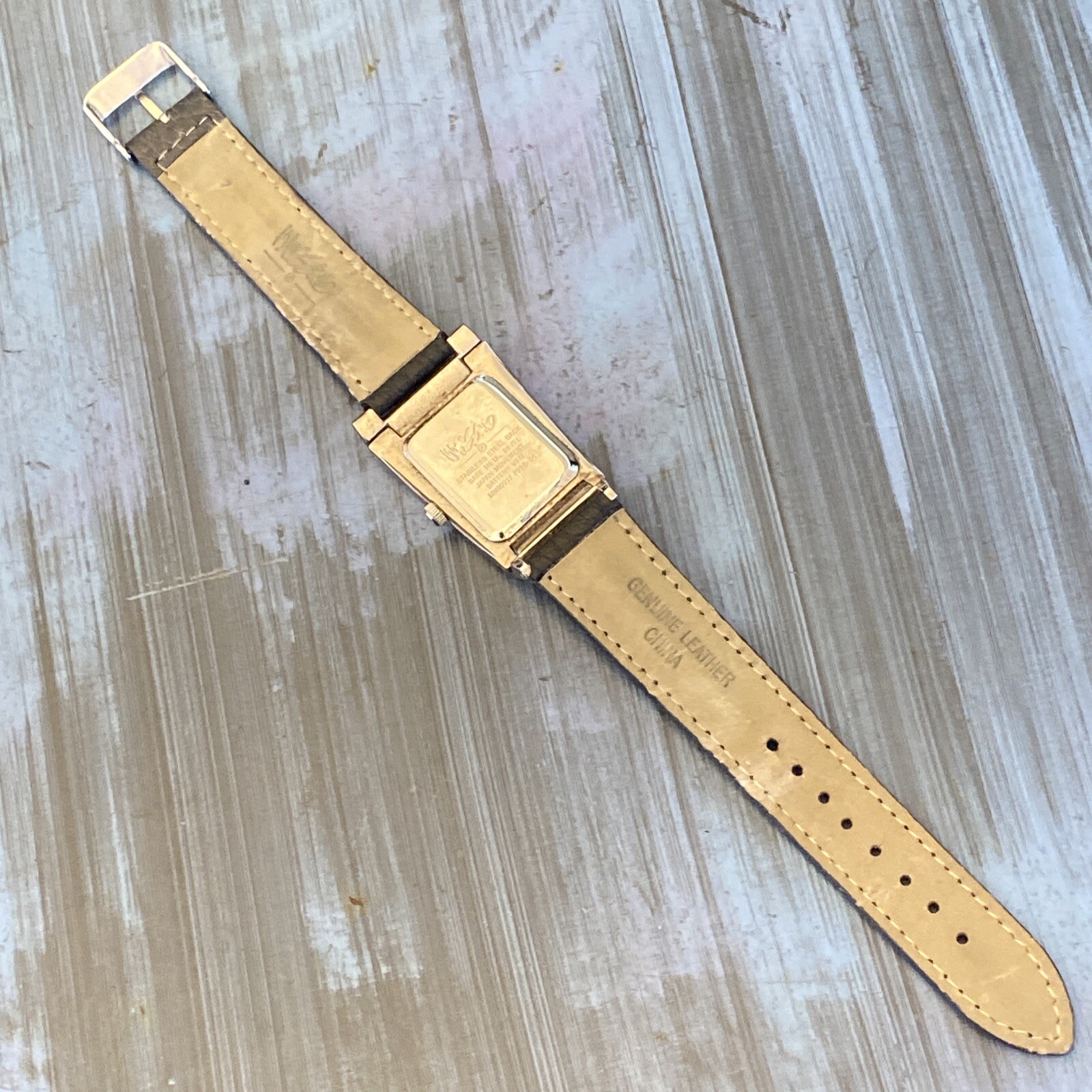 Mossimo Black Dial Silver Tone Rectangle Case Bla… - image 6