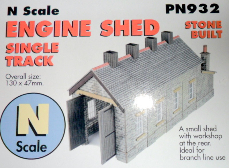 New Metcalfe PN932 Single Track Engine Shed Stone Style N Gauge