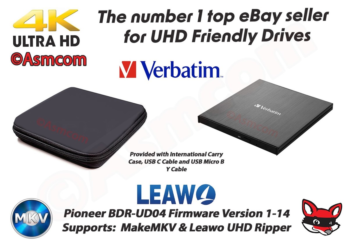Pioneer BDR-UD04, FW 1-14, Libre-Drive , Optional Carry Case Pioneer BDR-UD04, FW 1-14, Libre-Drive , Optional Carry Case