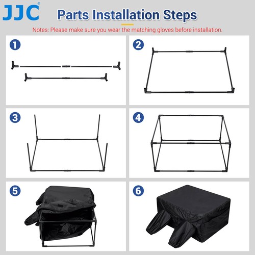 Outdoor Film Changing Developing Darkroom Bag Zipper Double Layer Tube Set Frame - Picture 10 of 11