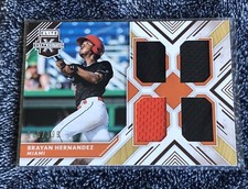 Brayan Hernandez 2018 Elite Extra Edition Quad Materials Relic #/399 Card #QM-BH