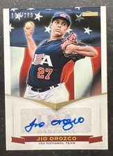 2012 USA Baseball 15U National Team Signatures Jio Orozco #15 101/299
