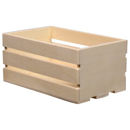 Wooden Crate - Wood Slat Crates, 2.3x5.1x3.25 in. - 3 PackÊ