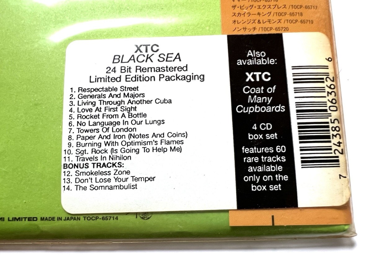 XTC - Black Sea CD 2001 Japanese Press Remastered Mini-LP Sealed