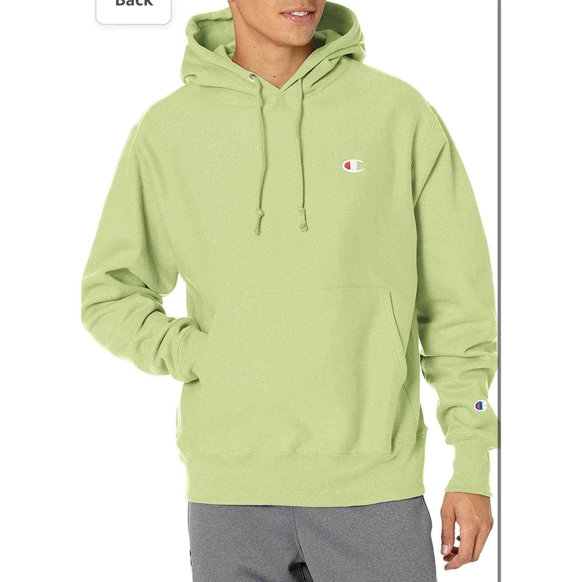 Champion hoodie neon green sale