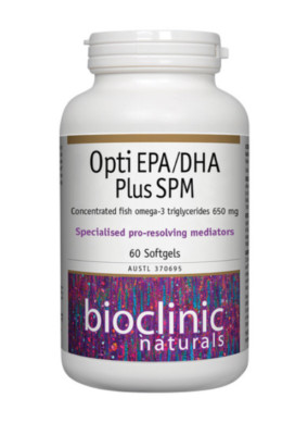 Bioclinic Naturals Opti EPA/DHA Plus SPM 60 Caps RRP $59.95