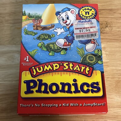 Jump Start Phonics VTG CD (2000) Age 3-6 New Old Stock Fast Ship