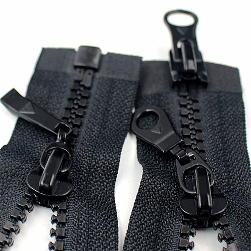 #5 Resin Long Zip Open Ended Double Slider Zipper Garment DIY Sewing Accessories - Picture 3 of 38