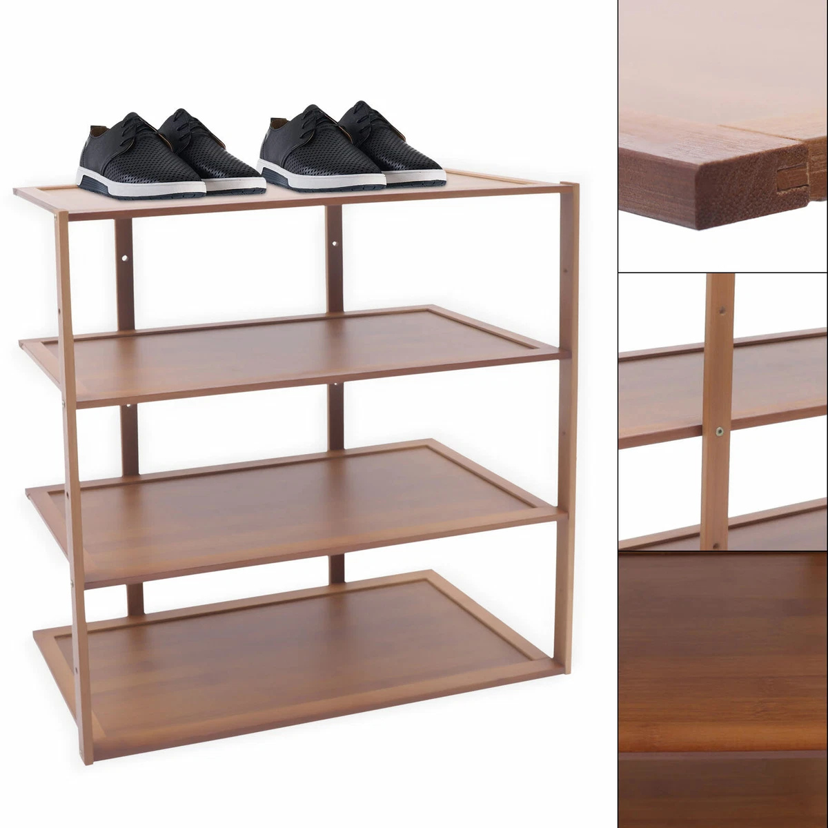 Mid-Century Shoe Rack, Entryway Organization