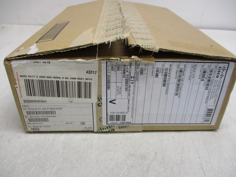 Cisco AIR-CT3504-K9 Wireless Controller AIR-CT3504-K9-RF Cisco Refresh Open