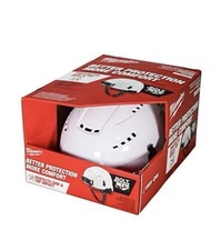 Milwaukee 48-73-1300 White Vented Hard Hat Helmet with BOLTTM - Class C .