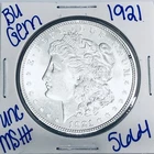 1921 BU UNCIRCULATED MORGAN SILVER DOLLAR AUTHENTIC U.S. MINT FREE SHIPPING 5664