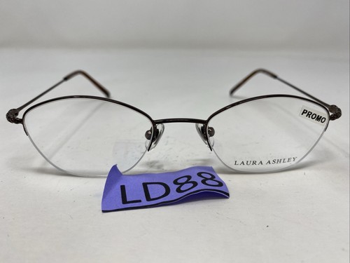Laura Ashley GABY GINGER BREAD 48-19-135 Brown Half Rim Eyeglasses Frame LD88 - Picture 8 of 8