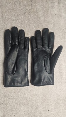 § Women's Leather Black Gloves   Small