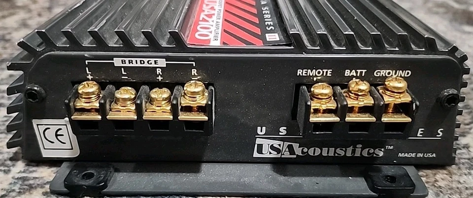 Vintage US Acoustics USA2100 100W x 2 Channel Mosfet Power Amplifier Class AB - Image 4 of 4