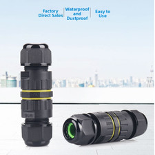 3 Pin IP68 Outdoor Waterproof Connector for Lighting and Electrical Lines
