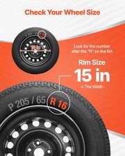 Hubcaps Wheel Covers, 15 Inch Set of 4 Wheel Rim Cover Hubcaps OEM Replacement,