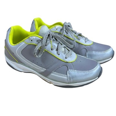 Vionic Zen Leather Orthaheel Tennis Shoes Sneakers Women's Size 6 DAMAGED GUC