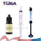 Kit Resina Composite+Gel Grabado+Adhesivo Dental para Luz Cura A2 Universal