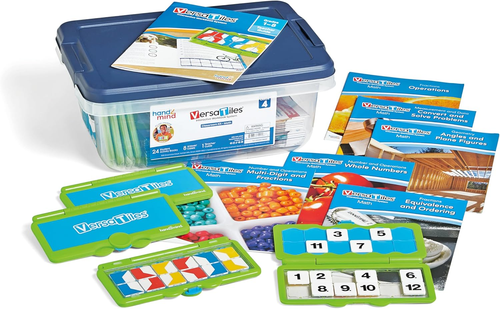 hand2mind VersaTiles Math Classroom Set for Grade 4, Math Practice ...