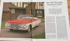 1960- 1961 Plymouth Fury Belvedere Savoy 12 Pg Review 1960- 1961 Plymouth Fury Belvedere Savoy 12 Pg Review