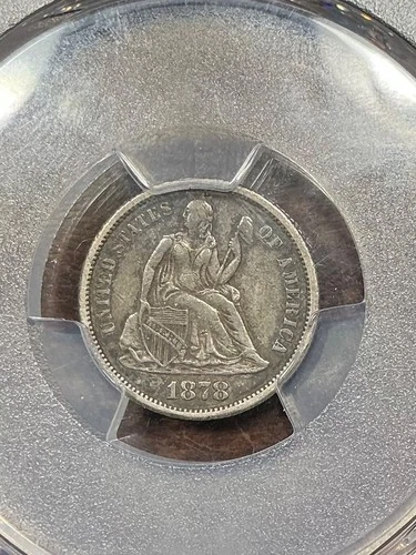 PCGS XF40 1878CC SEATED LIBERTY DIME NICE ORIGINAL COLOR VERY SCARCE DATE