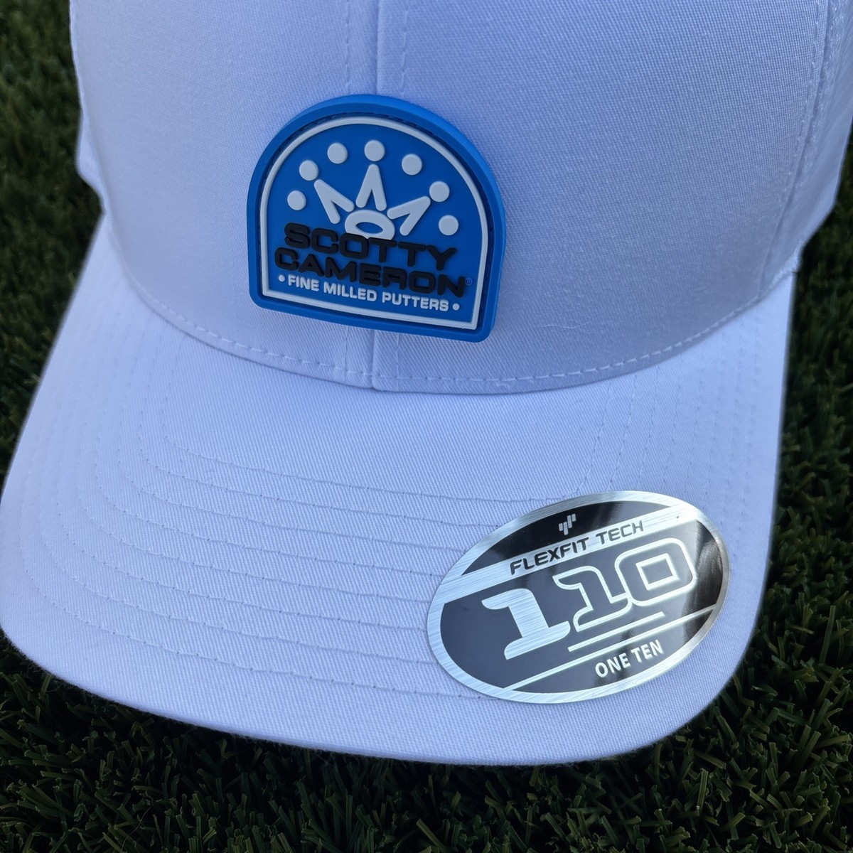 Scotty Cameron Crown Stack White Blue Flexfit Snapback Hat