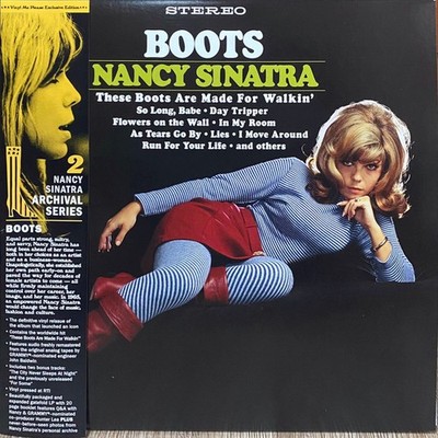 Nancy Sinatra ''Boots'' Black/White Swirl Color Vinyl Record (Limited Ed. /500)