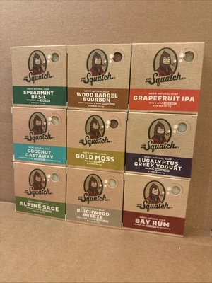 DR. SQUATCH Dr Squatch Soap – Natural Manly Cold Process Soap Bar - 3 x 5oz 141g Bar Mystery