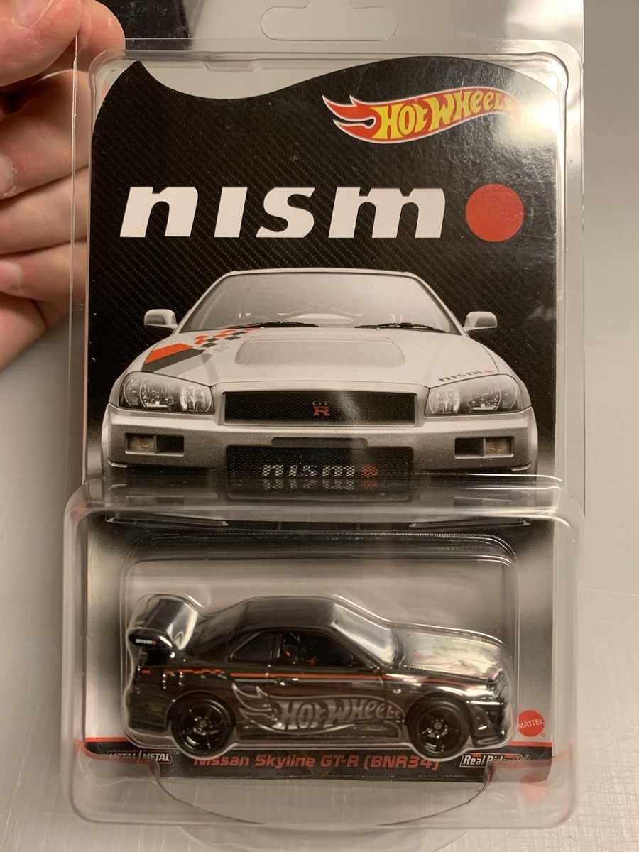 Hot Wheels Nissan Skyline GT-R R34 1:64 Car - Silver for