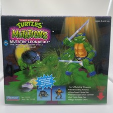 1992 BOX ONLY TMNT Mutations Mutatin Leonardo Vintage Playmates