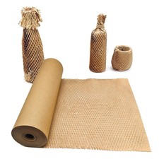 Honeycomb Packing Paper, 15" x 200' Honeycomb Cushioning Wrap Roll for Moving...