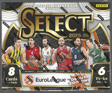 2025-26 PANINI SELECT EUROLEAGUE BASKETBALL FACTORY SEALED HOBBY BOX