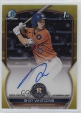 2023 Bowman Chrome Prospect Yellow Refractor /75 Shay Whitcomb #CPA-SW Auto 0vf5