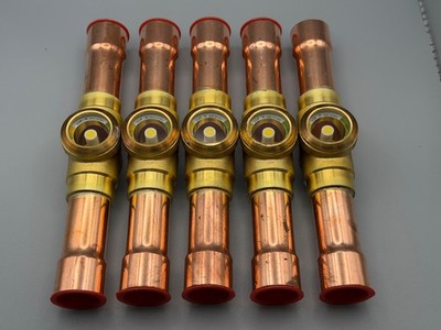 Danfoss 0200V195 SGP/13/N - Solder Sight Glasses - 754psig - 52 bar - Lot of 5