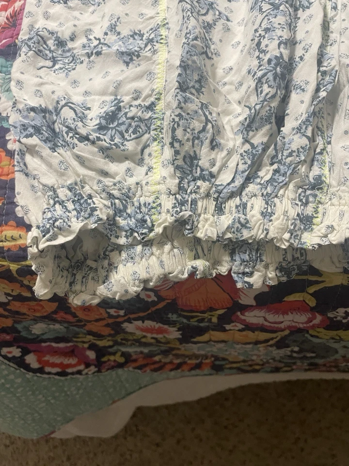 Пижамный набор Free People цвета слоновой кости с цветочным принтом размер большой - Изображение 2 из 4