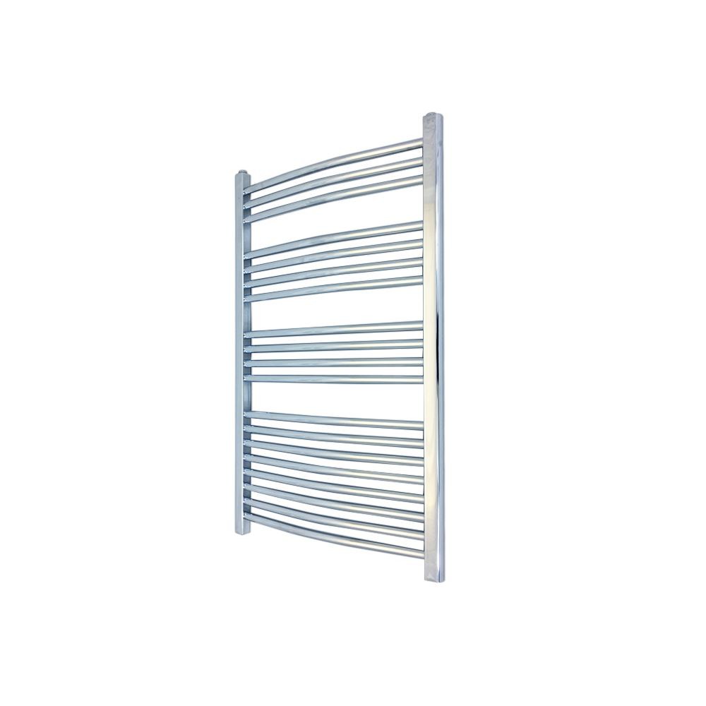 Curved Chrome Towel Rail Ladder Radiator Bathroom Heater Warmer 500mm x 1000mm