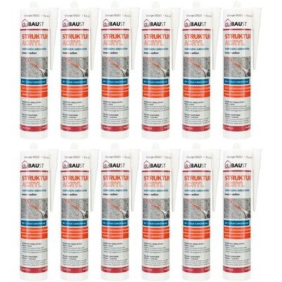 12x duBAUST PAC24 Strukturacryl Putzacryl 12,5% Bewegungsaufnahme 310ml weiß
