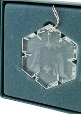 Lenox China Crystal NATIVITY Holy Family Christmas Tree Ornament from 1988 1989