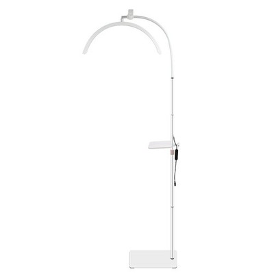 LED Beauty Lampe dimmbar höhenverstellbar U-Bogen Stehlampe mit Ablage 36W white