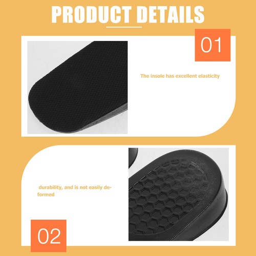 1 Paar Fersenlifts für Männer: Silikon Gel unsichtbare Höhenbooster Einlegesohlen - Bild 10 von 12