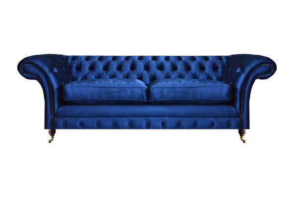Sofa Zweisitzer Blau Couch MöBel Luxus Einrichtung SitzmöBel Chesterfield-image