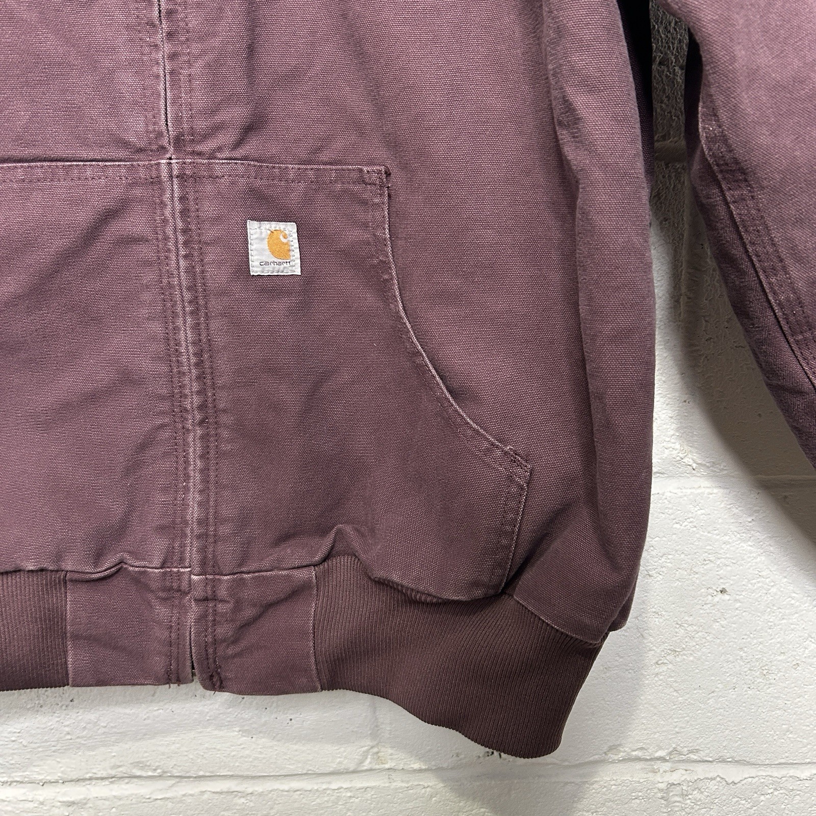 Vintage Carhartt Quilted Active Jacket “Deep Plum” WJ130 DPM Women’s Large image 3
